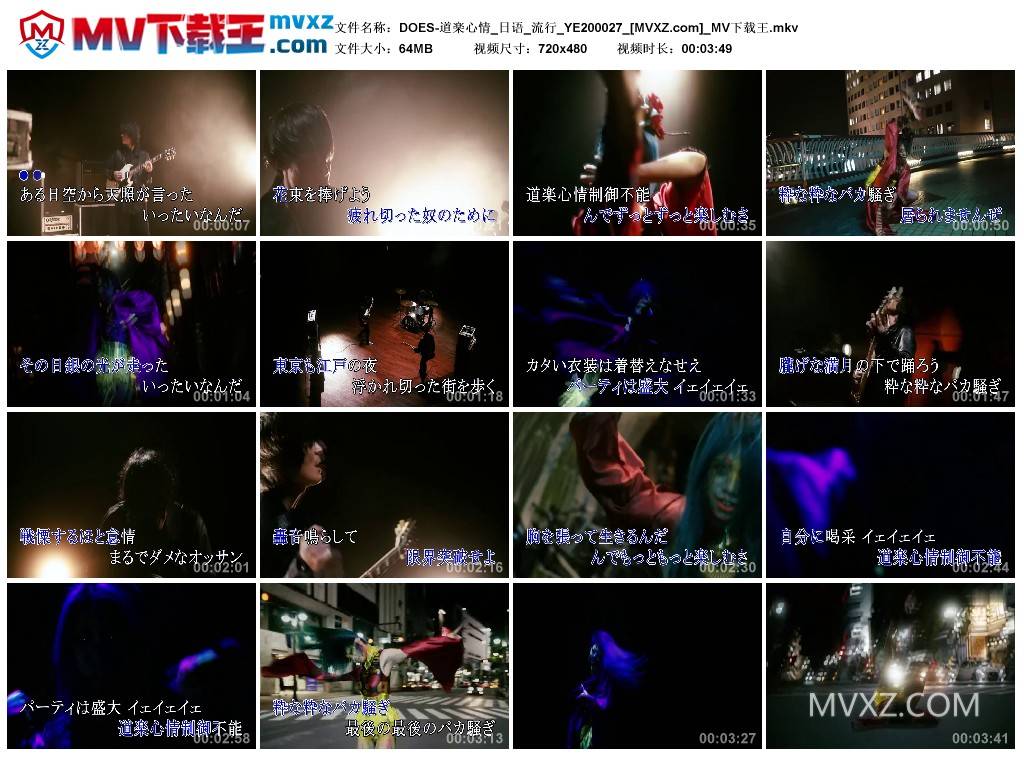 DOES-道楽心情_日语_流行_YE200027